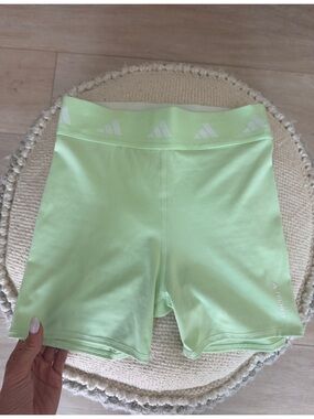 Adidas Techfit Neon Mint Compression Shorts